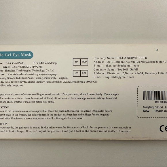 Blue Eye Mask with Box - Picture 2 of 4